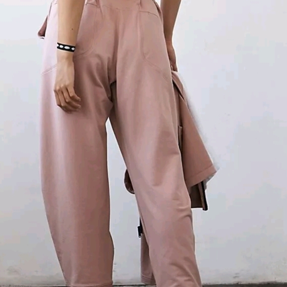 Free People Movement All Day Everyday Slouchy Boho Women's Pink Jogger Pants XS - Picture 2 of 6